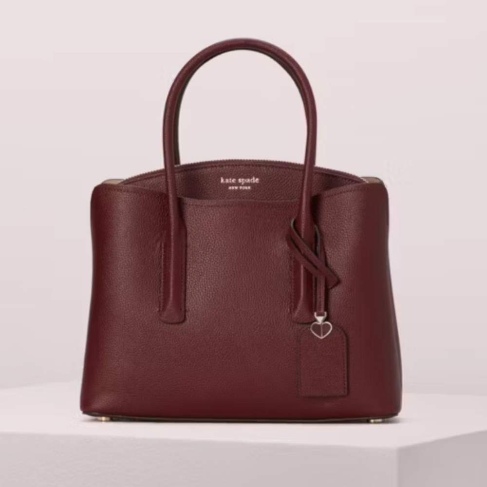 kate spade Margaux satchel - Deep cherry
